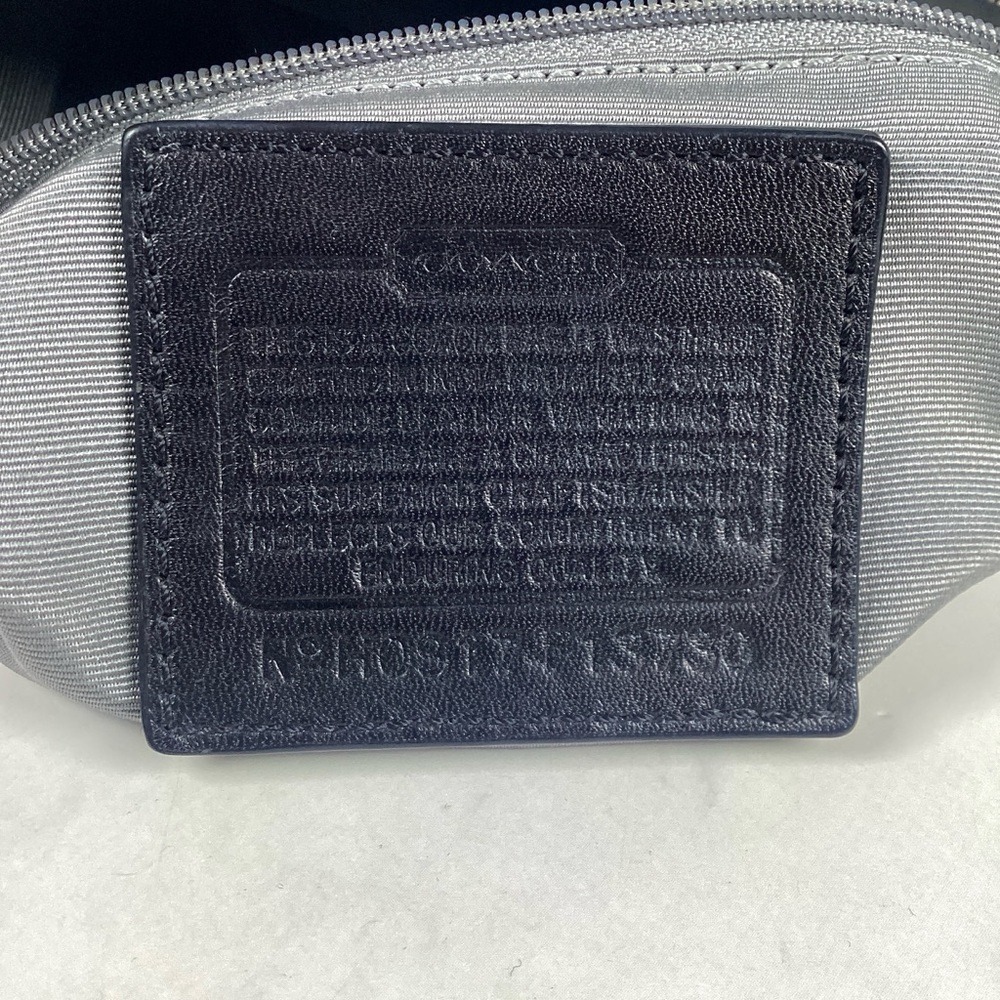 Coach Y2K‎ #13730 Vintage Soho Black Leather  Shoulder Bag with Silver Purse - Picture 12 of 14